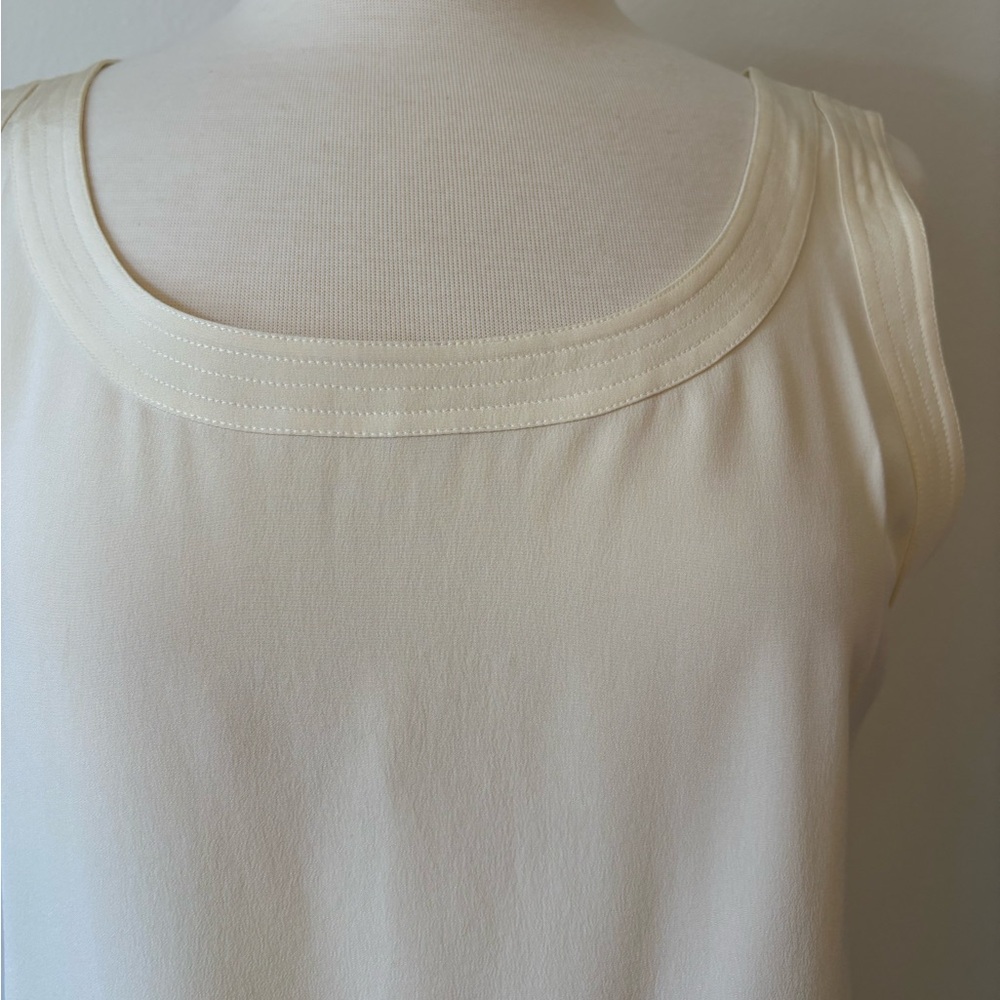 CHANEL Vintage Cream Tank Top Timeless New with Tags